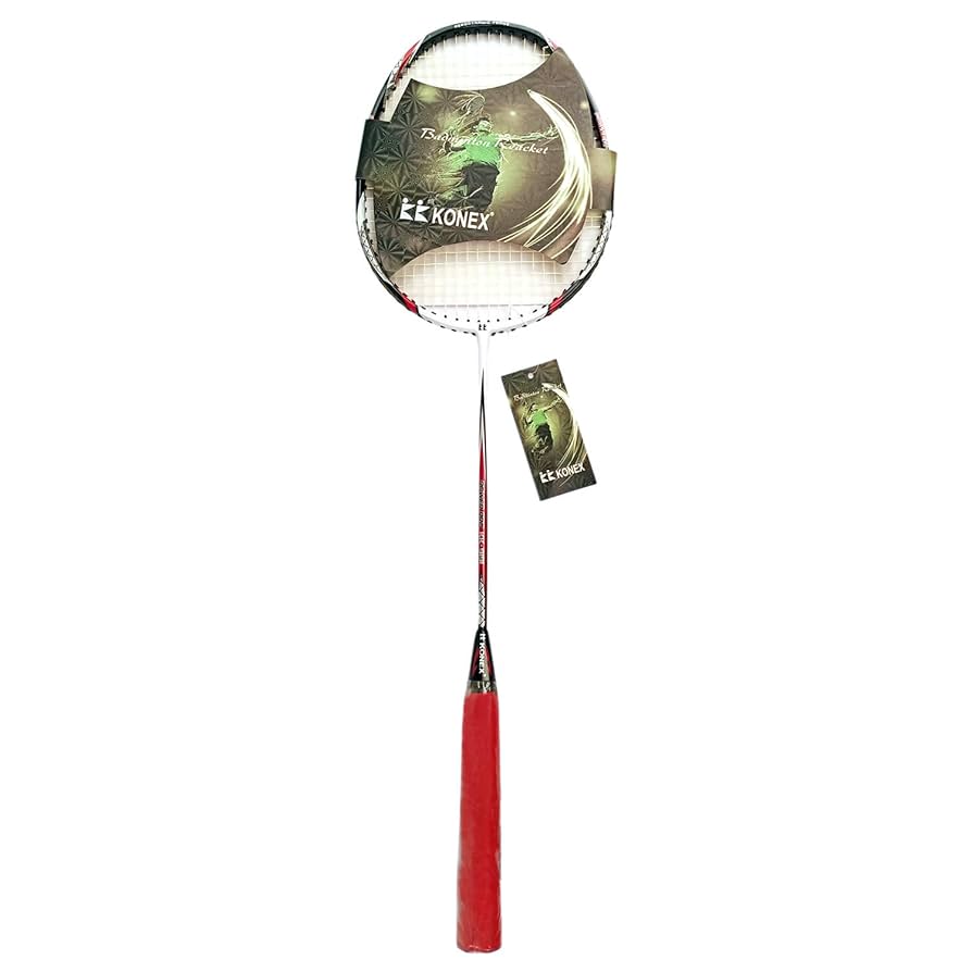 ぎん Konex Power Pro KK-9191 Strung Badminton Racquet (Black